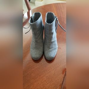 TOMS Wedge Ankle Booties Size 7
